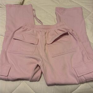 Garage Pink Cargo Sweatpants
